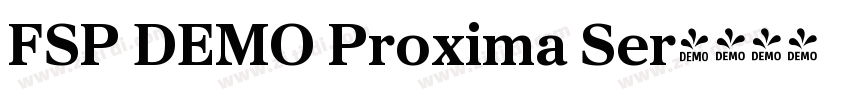 FSP DEMO Proxima Ser字体转换